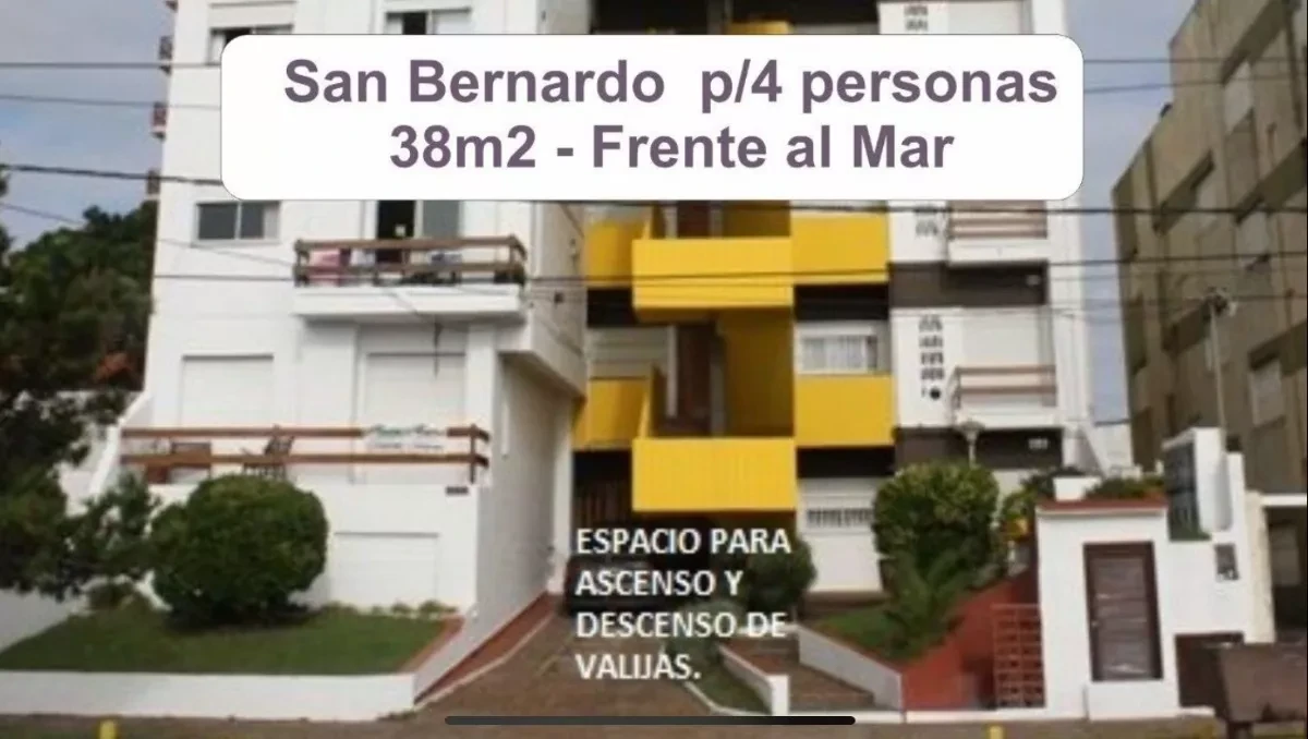 Frente Al Mar - De 2 A 8 Personas y en varias Localidades - Somos Residentes - Departamentos y casas - Frente al mar y  a una cuadra de la peatonal. - Departamento en San Bernardo