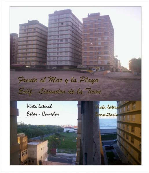 2 Ambientes en 5to Piso - Edificio Lisandro de la Torre - Pleno Centro - Edificio frente al mar (contrafrente) - a ½ cuadra de Av. Libertador - Departamento en Mar de Ajó