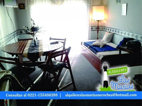 Hermoso Monoambiente - Frente al Mar - Cómodo y confortable. - Frente al Mar - Pleno Centro. - Departamento en Necochea