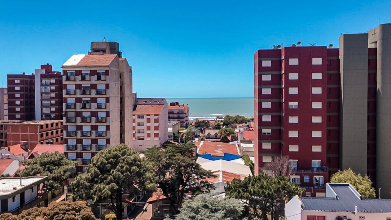 Departamento de dos ambientes. Vista al mar. - Con vista al mar - Departamento en San Bernardo